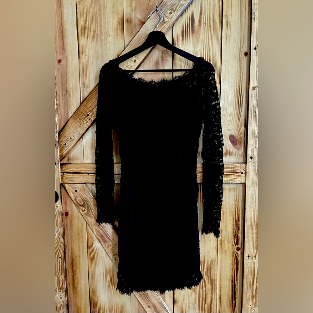 Black lace dress